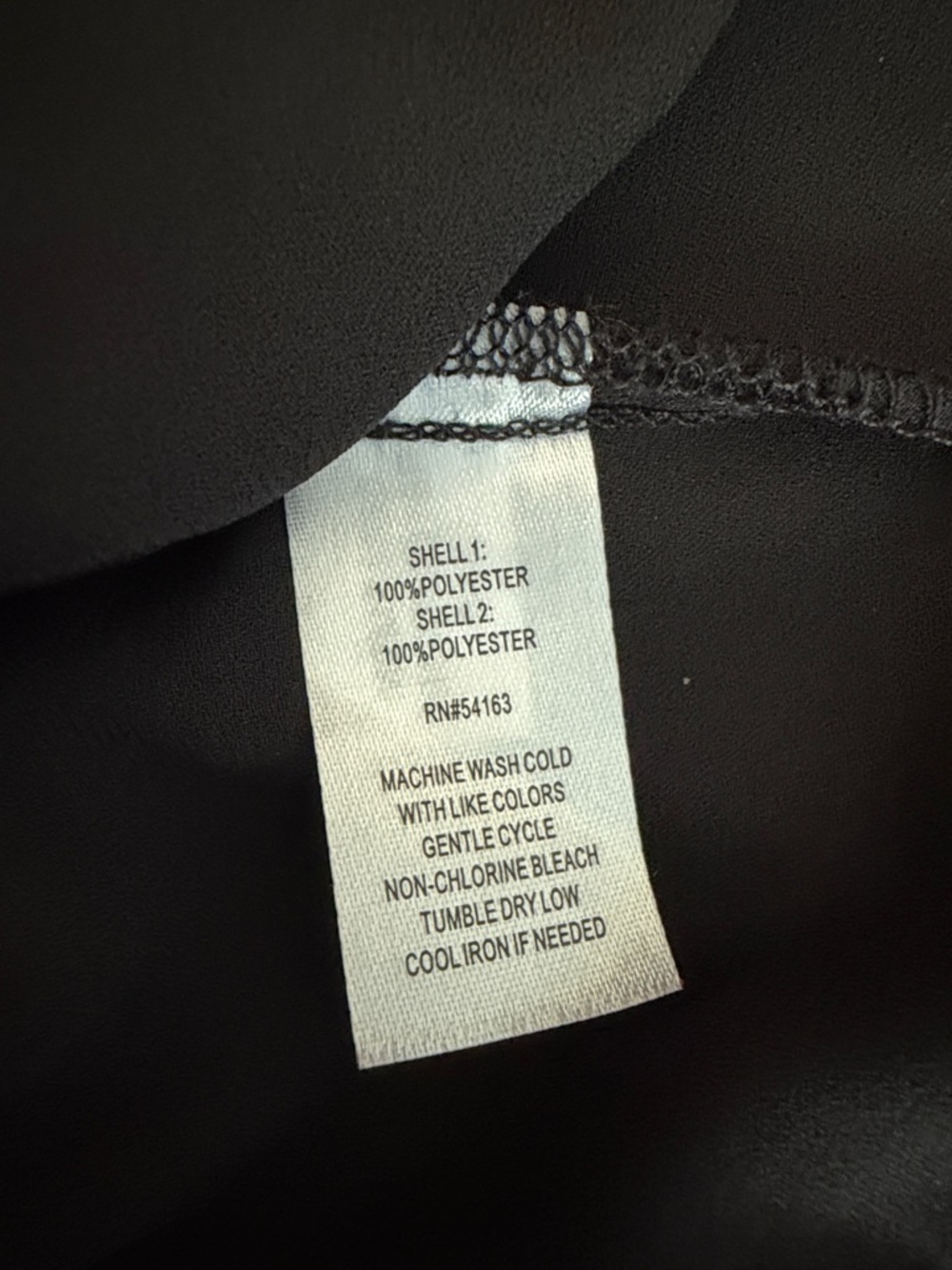 Marc NY Andrew Marc Sheer Ruffle-Hem Blouse - Black size large - Picture 10 of 10